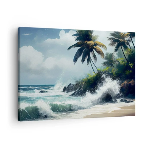 Obraz na płótnie - Na tropikalnym brzegu - 70x50 cm