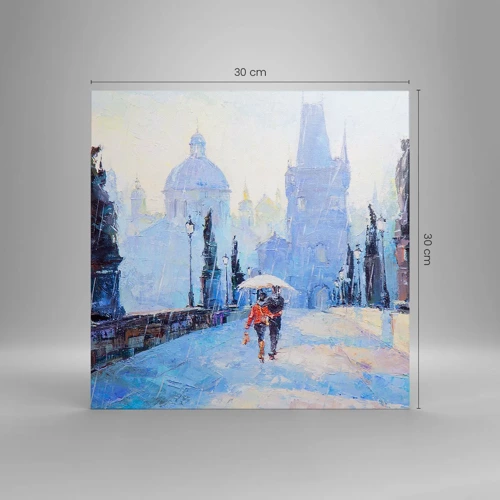 Obraz na płótnie - Nas zaczarować musiał deszcz - 30x30 cm