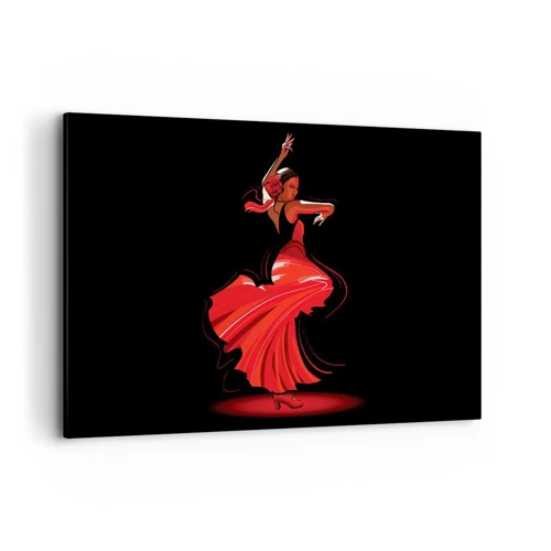 Obraz na płótnie - Ognisty duch flamenco - 120x80 cm