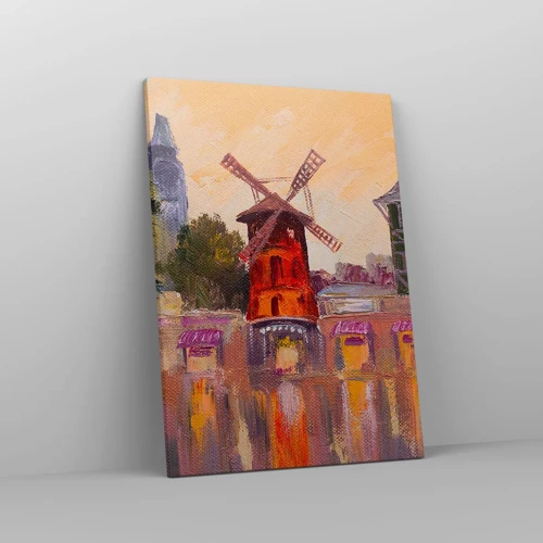 Obraz na płótnie - Paryskie ikony – Moulin Rouge - 50x70 cm