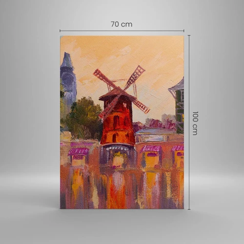 Obraz na płótnie - Paryskie ikony – Moulin Rouge - 70x100 cm