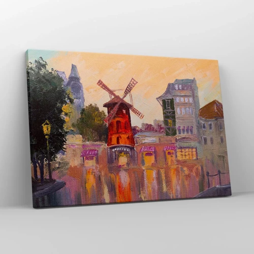 Obraz na płótnie - Paryskie ikony – Moulin Rouge - 70x50 cm