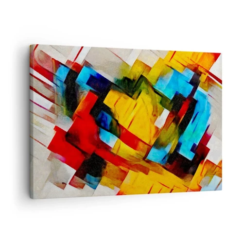 Obraz na płótnie - Różnobarwny przekładaniec - 70x50 cm