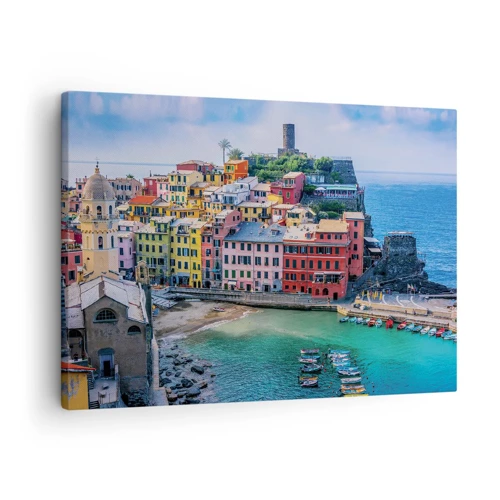 Obraz na płótnie - Śródziemnomorskie magiczne miasteczko - 70x50 cm