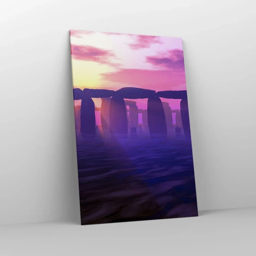 Obraz na płótnie - Tajemnica o świcie we mgle - 80x120 cm