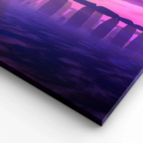 Obraz na płótnie - Tajemnica o świcie we mgle - 80x120 cm