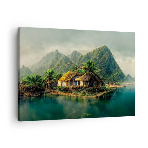Obraz na płótnie - Tropikalny raj - 70x50 cm