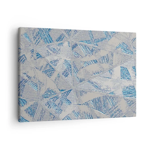 Obraz na płótnie - W szaroniebieskim labiryncie - 70x50 cm