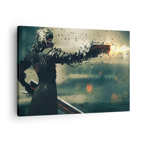 Obraz na płótnie - Zabójcza broń - twój własny Terminator - 70x50 cm