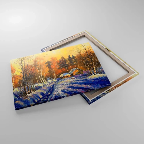 Obraz na płótnie - Zimowa impresja w słońcu - 70x50 cm