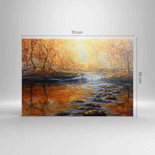 Obraz na płótnie - Złoty potok - 70x50 cm
