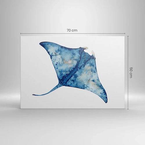 Obraz na płótnie - Życie w błękicie - 70x50 cm