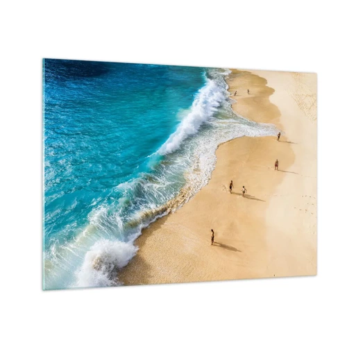 Obraz na szkle - A potem słońce, plaża… - 70x50 cm