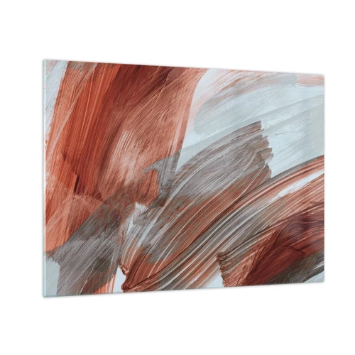 Obraz na szkle - Abstrakcja jesienna i wietrzna - 70x50 cm