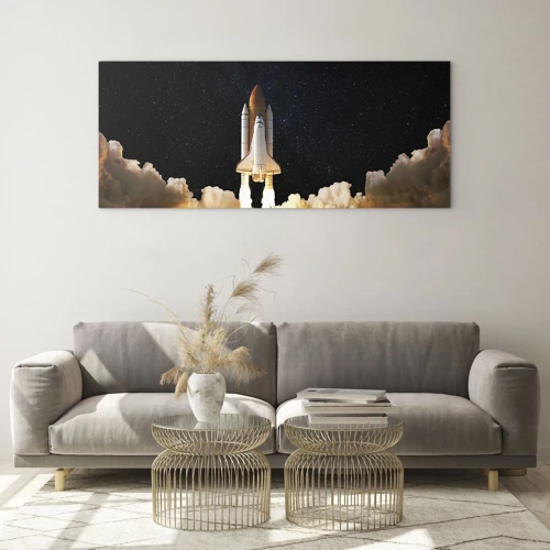 Obraz na szkle - Ad astra! - 100x40 cm