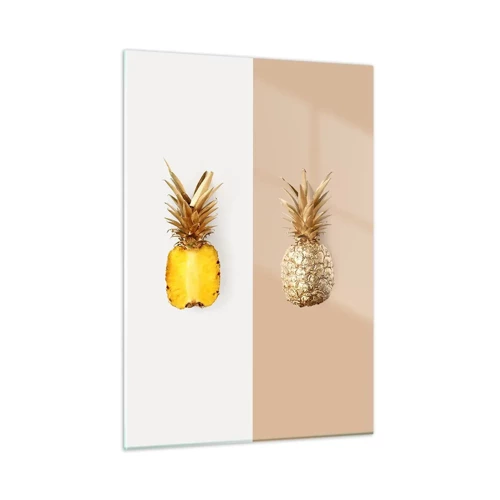 Obraz na szkle - Ananas dla nas - 50x70 cm