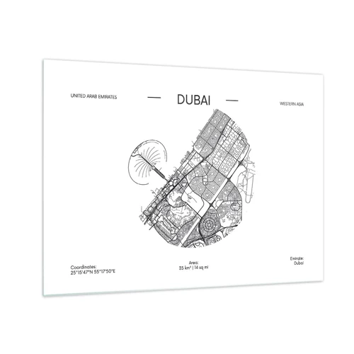 Obraz na szkle - Anatomia Dubaju - 70x50 cm