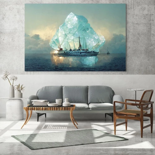 Obraz na szkle - Arktyczny brylant - 70x50 cm