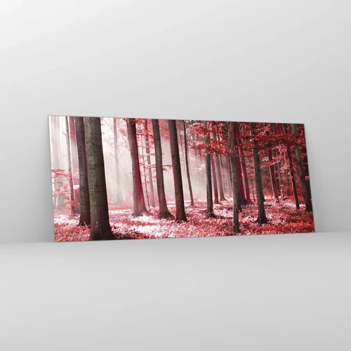 Obraz na szkle - Czerwony równie piękny - 120x50 cm