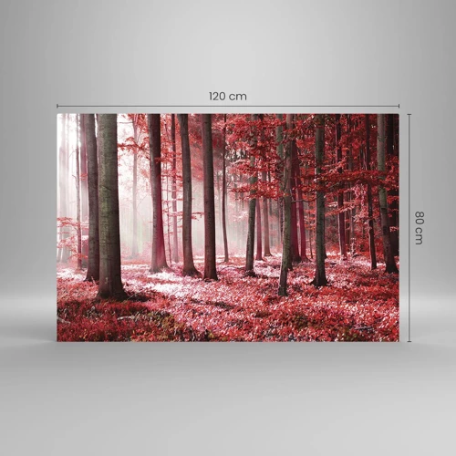 Obraz na szkle - Czerwony równie piękny - 120x80 cm