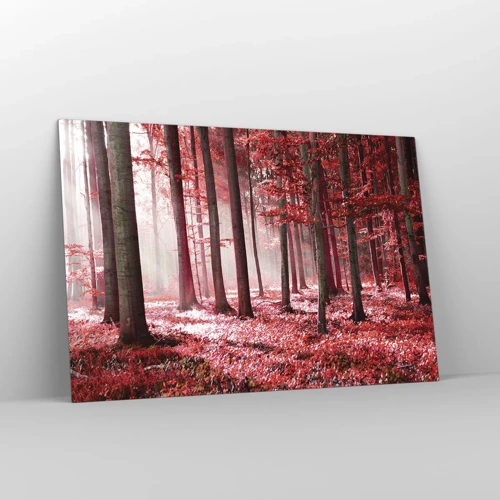 Obraz na szkle - Czerwony równie piękny - 120x80 cm