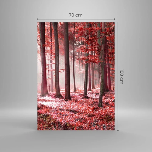 Obraz na szkle - Czerwony równie piękny - 70x100 cm
