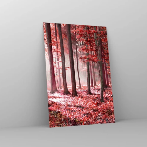 Obraz na szkle - Czerwony równie piękny - 70x100 cm