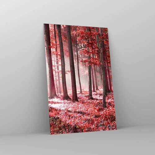 Obraz na szkle - Czerwony równie piękny - 80x120 cm
