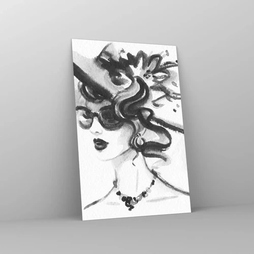 Obraz na szkle - Dama z charakterem - 80x120 cm
