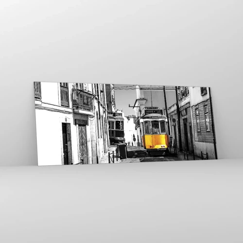 Obraz na szkle - Duch Lizbony - 100x40 cm