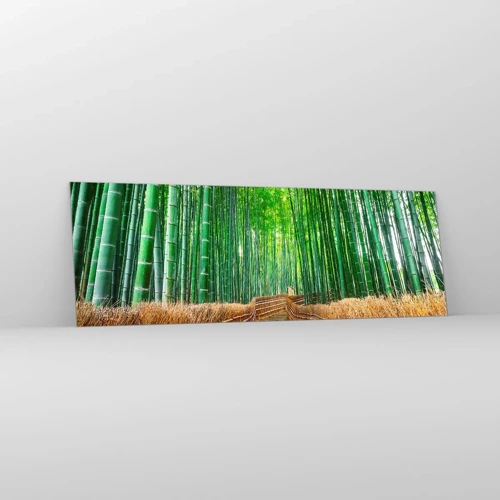 Obraz na szkle - Esencja azjatyckiej natury - 90x30 cm