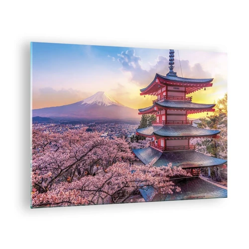 Obraz na szkle - Esencja japońskiego ducha - 70x50 cm