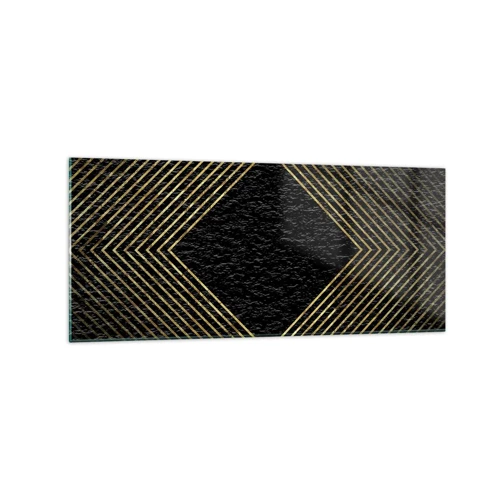 Obraz na szkle - Geometria w stylu glamour - 120x50 cm