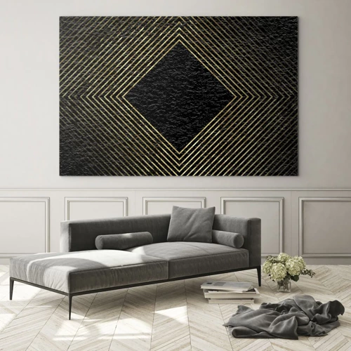 Obraz na szkle - Geometria w stylu glamour - 120x80 cm