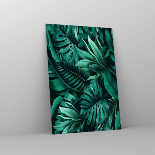 Obraz na szkle - Głębia tropikalnej zieleni - 70x100 cm