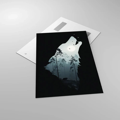 Obraz na szkle - Głos leśnej nocy - 70x100 cm