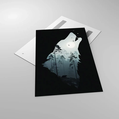 Obraz na szkle - Głos leśnej nocy - 80x120 cm