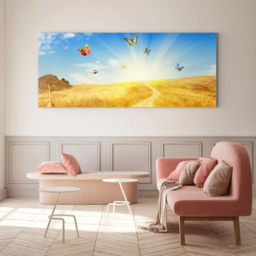 Obraz na szkle - I jak tu nie kochać lata? - 160x50 cm