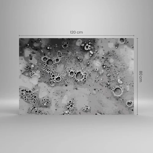 Obraz na szkle - Jak księżycowy pejzaż - 120x80 cm
