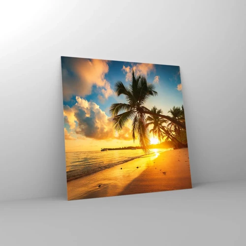 Obraz na szkle - Karaibskie marzenie - 30x30 cm