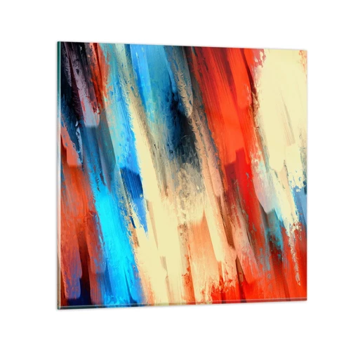 Obraz na szkle - Kaskada barw - 30x30 cm