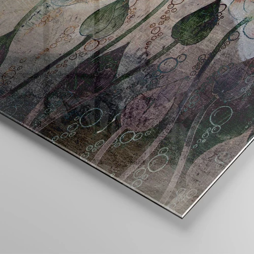 Obraz na szkle - "Kędy się motyl kołysa na trawie" - 70x100 cm