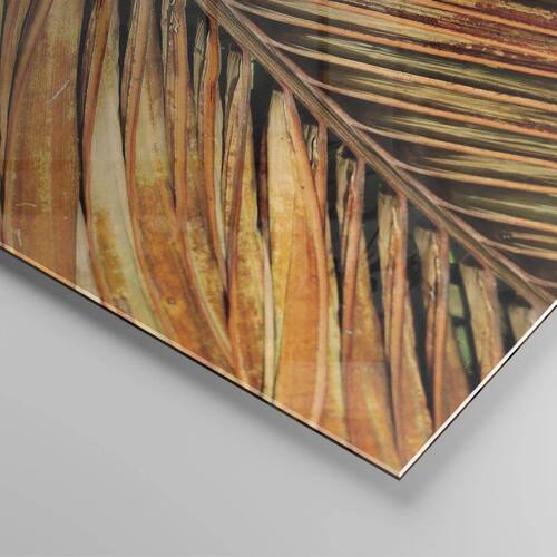 Obraz na szkle - Kokosowe złoto - 100x40 cm