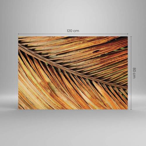 Obraz na szkle - Kokosowe złoto - 120x80 cm