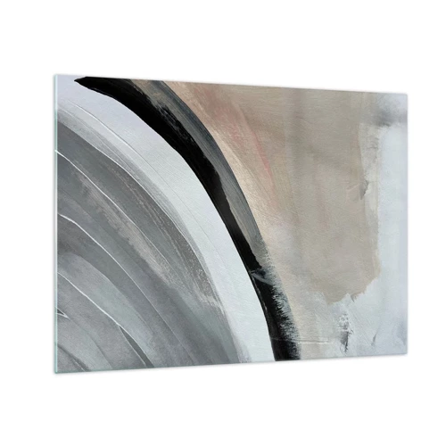 Obraz na szkle - Kompozycja: łuk czerni i szarości - 70x50 cm
