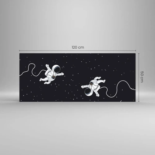 Obraz na szkle - Kosmiczny pląs - 120x50 cm