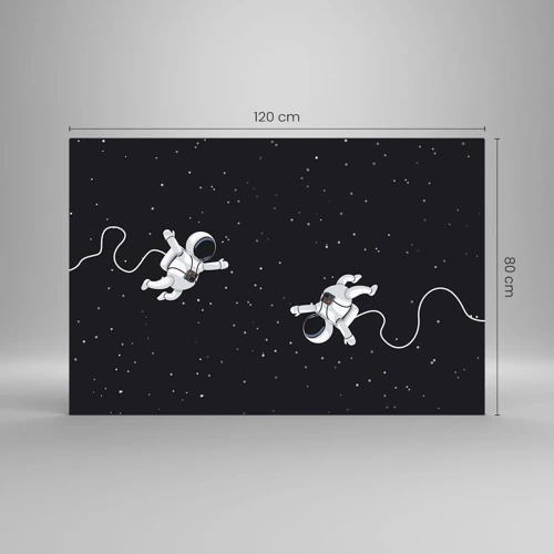 Obraz na szkle - Kosmiczny pląs - 120x80 cm