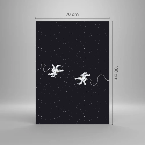 Obraz na szkle - Kosmiczny pląs - 70x100 cm