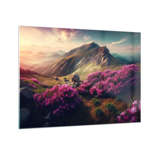 Obraz na szkle - Lato w górach - 70x50 cm