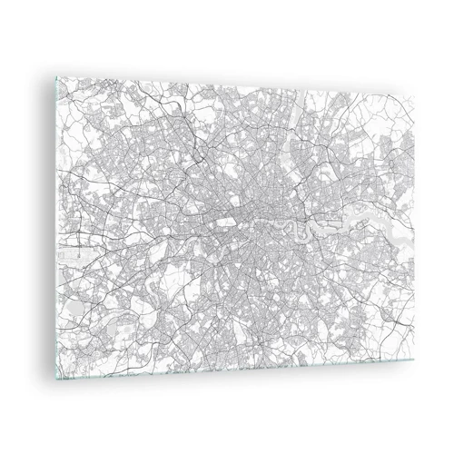Obraz na szkle - Mapa londyńskiego labiryntu - 70x50 cm